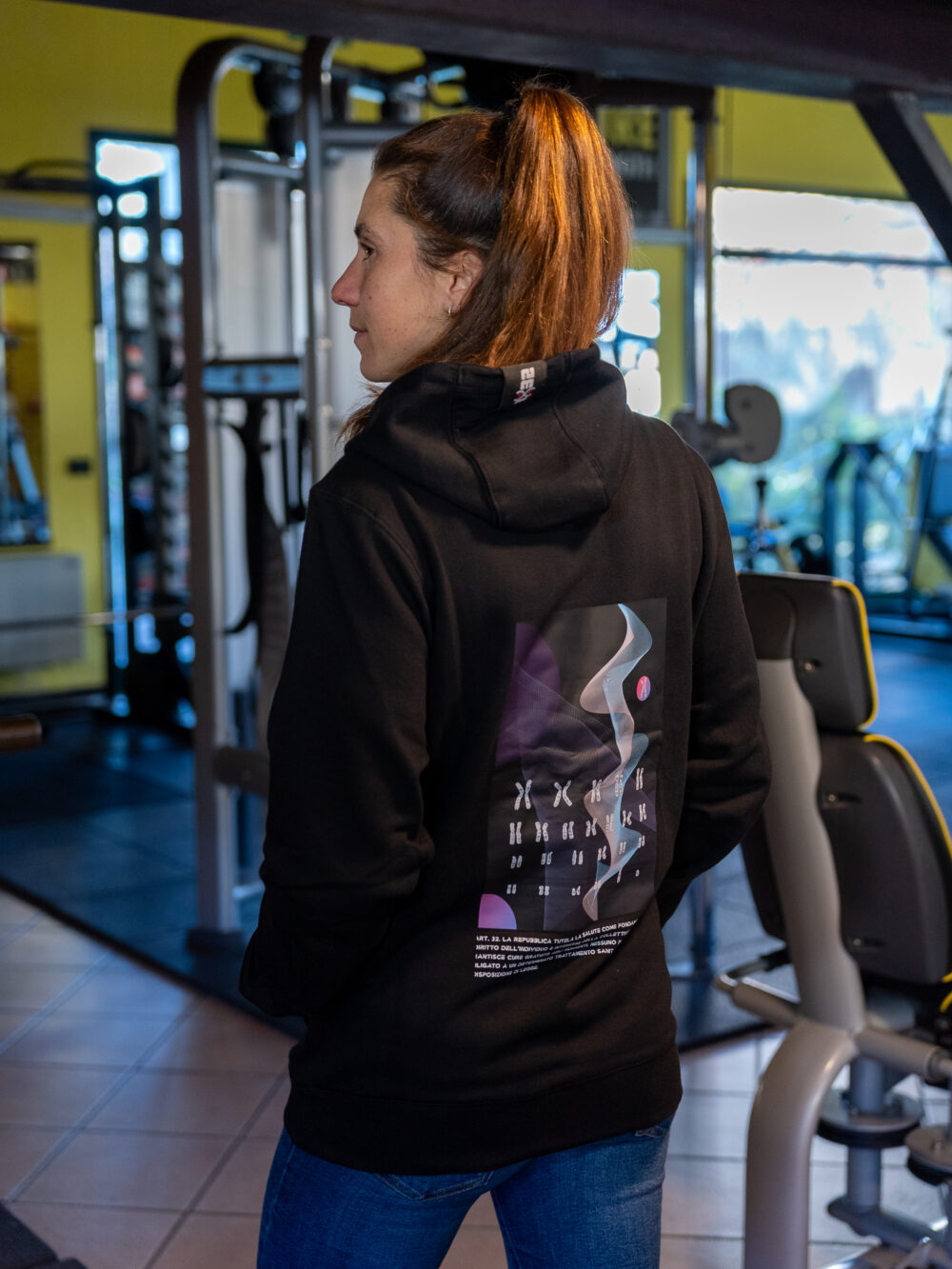 Felpa Hoodie Nera Founder